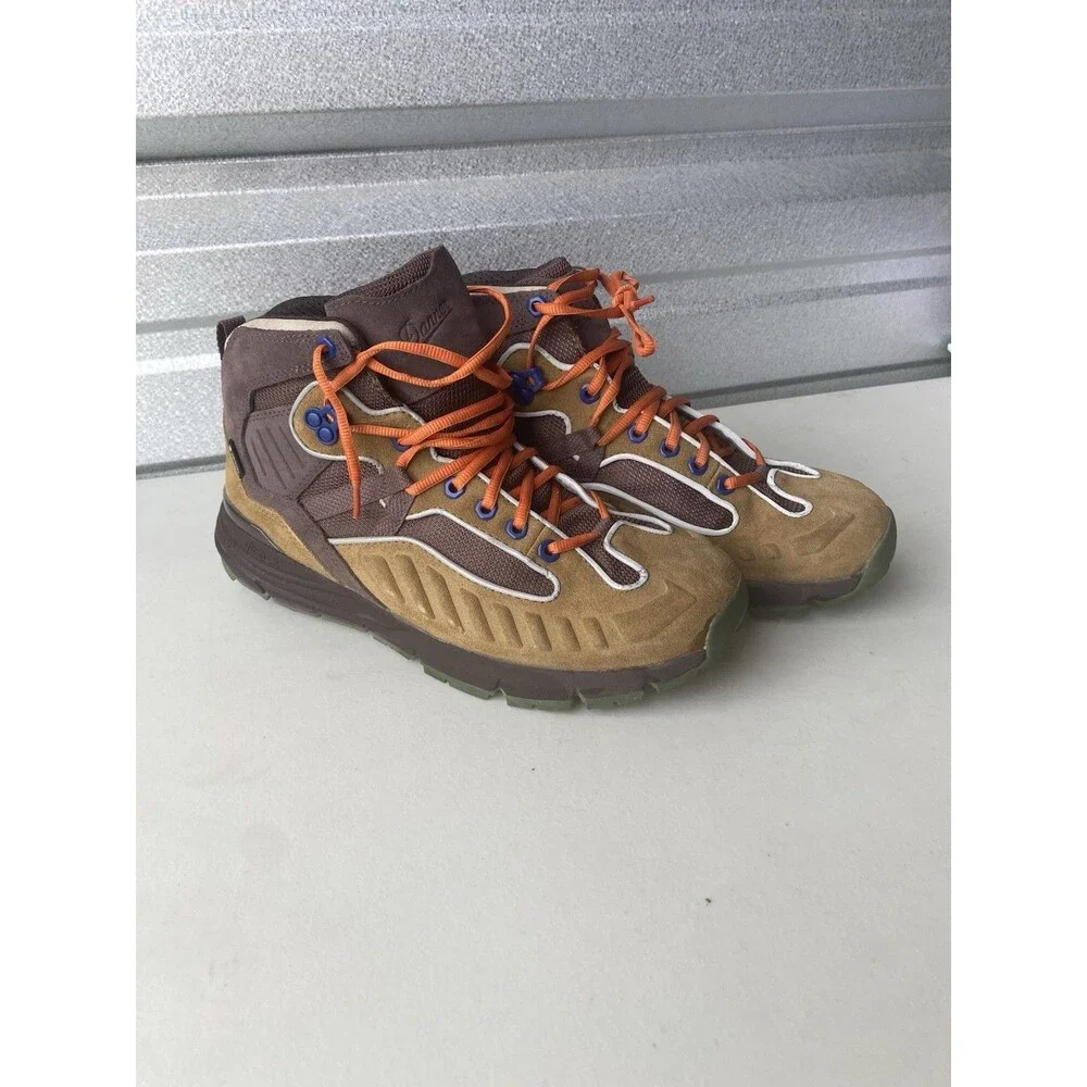 Danner Fullbore Mid GTX Trail Mix Men's Hiking Boots Gore-Tex Brown Gold Size 9